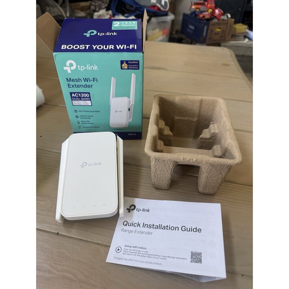 TP-Link RE315 AC1200 WiFi Range Extender Mesh Open Box New 2 Year Warranty